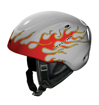 Leedom Stomper JUNIOR (Kid's) Ski and Snowboard Helmet - BLAZE